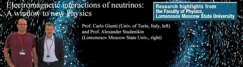 Prof. Alexander Studenikin (Lomonosov Moscow State Univ.) and Prof. Carlo Giunti (Univ. of Turin, Italy) published a review paper that contains a fundamental and most complete review on neutrino electromagnetic properties.